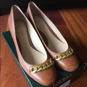 Ralph Lauren- Pumps Saddle Tan